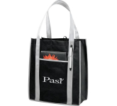 Contrast Non-Woven Carry-All Tote
